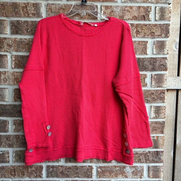 Soft Surrounding My Time top waffle knit pullover - Picture 1 of 9